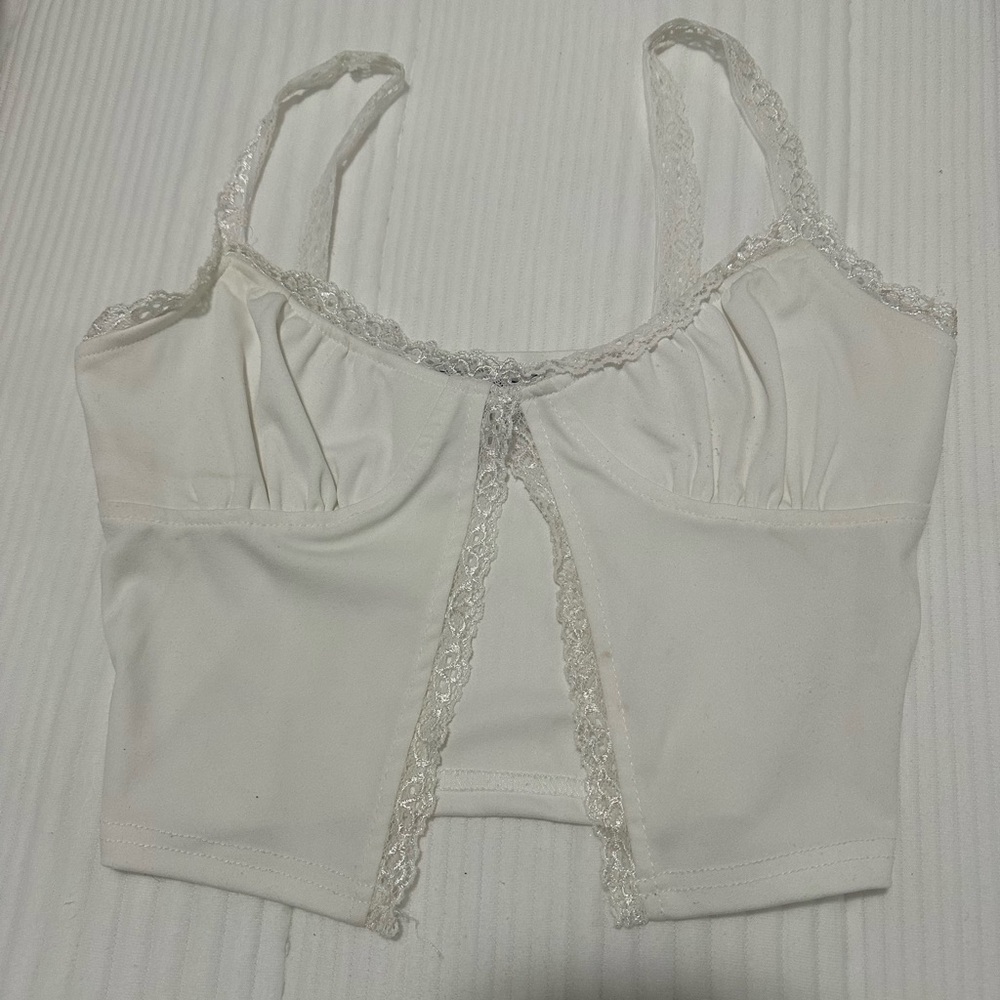 Lace white SHEIN top